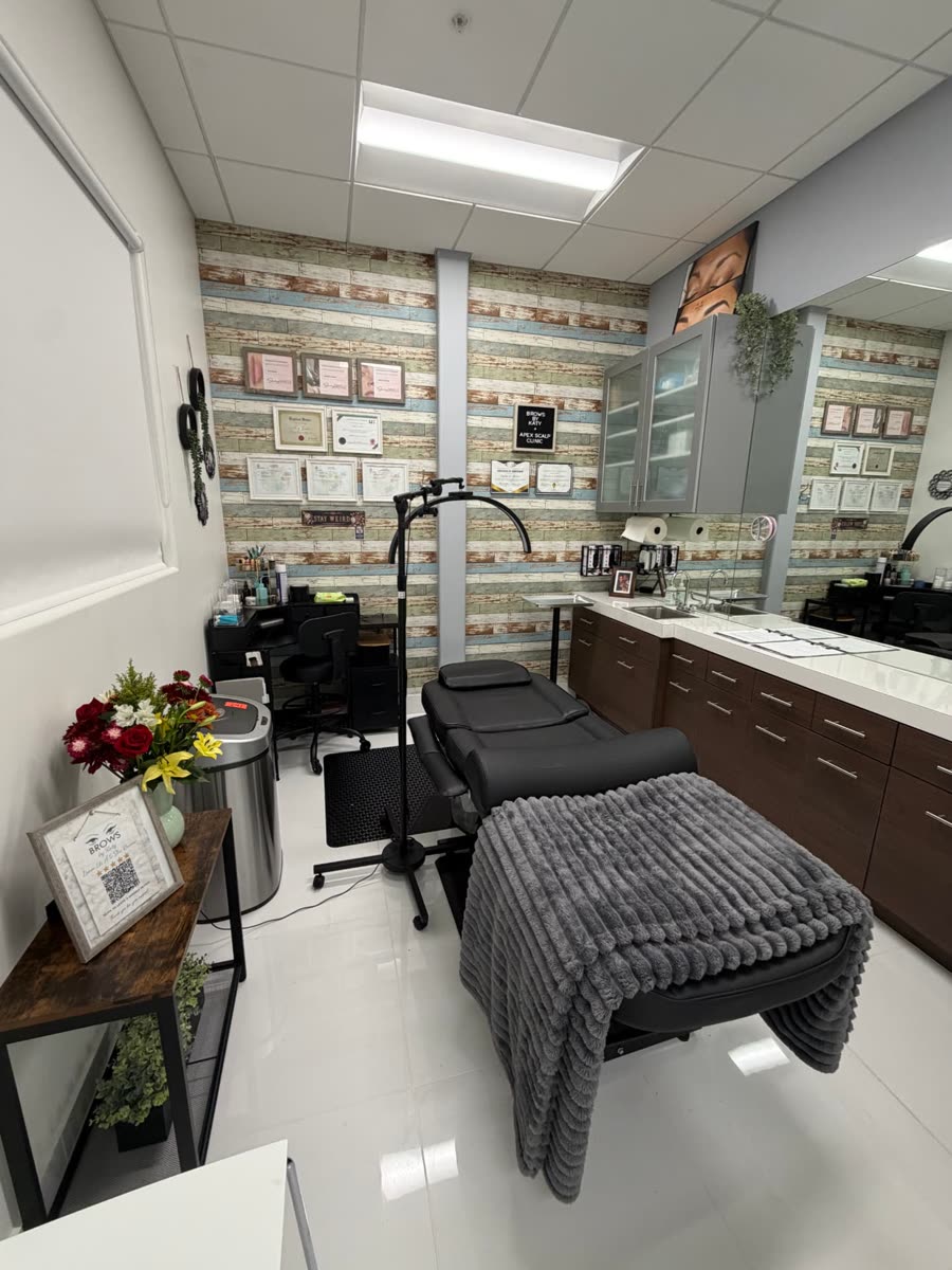 Private treatment suite at Brows by Katy permanent makeup studio in Wellington Florida